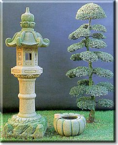 Giardini giapponesi: arredi dal catalogo Crespi - un esempio di ambientazione