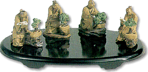 Vendita per corrispondenza di accessori per bonsai: le figurine in terracotta